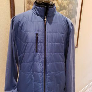 RLX Golf Ralph Lauren Full Zip Puffer / Wool Sweater Jacket Men's XL Blue